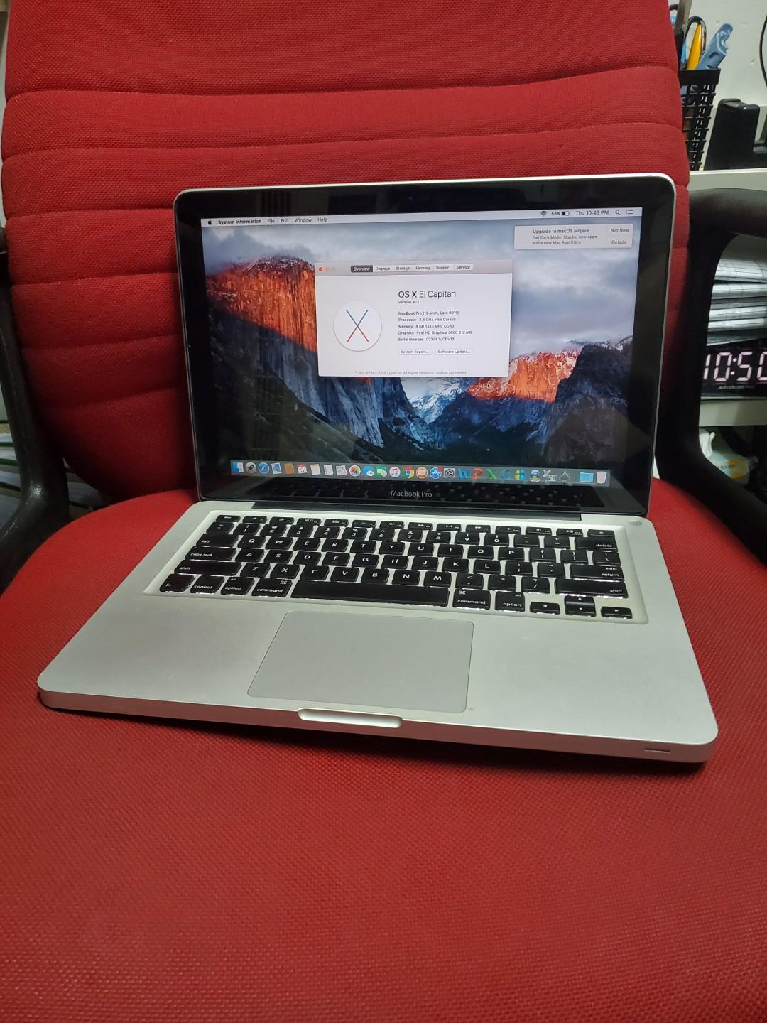 Macbook Pro I5 8gb Ssd Dvd Internal Camera Good For Study
