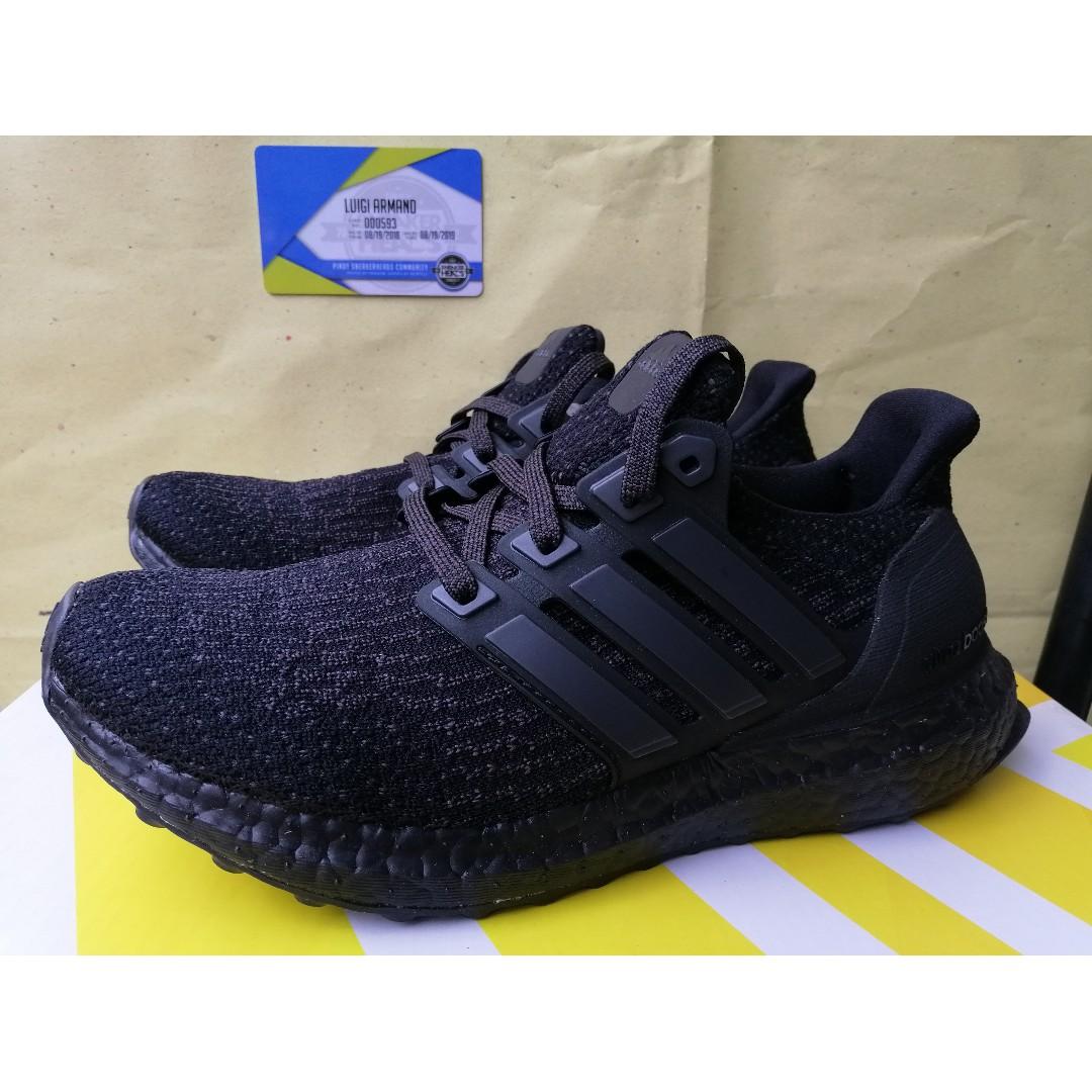 Adidas ultra boost 2.0 triple black deals