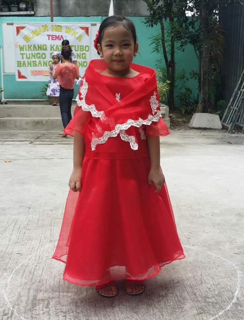 Modern filipiniana kids sales