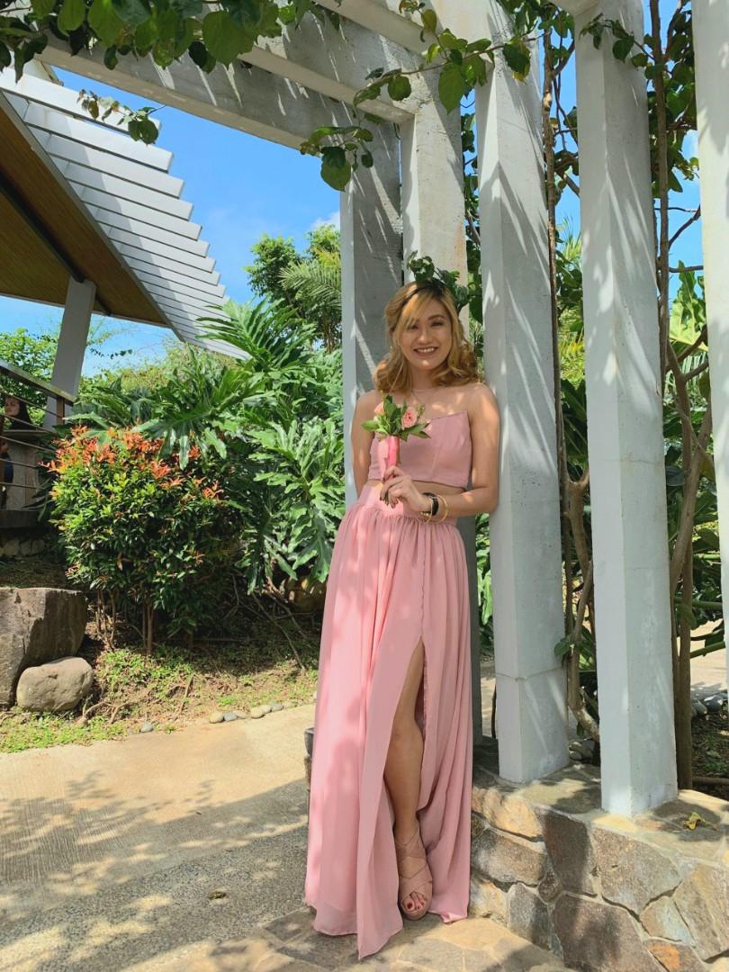 Old rose gown for maid of honor shop
