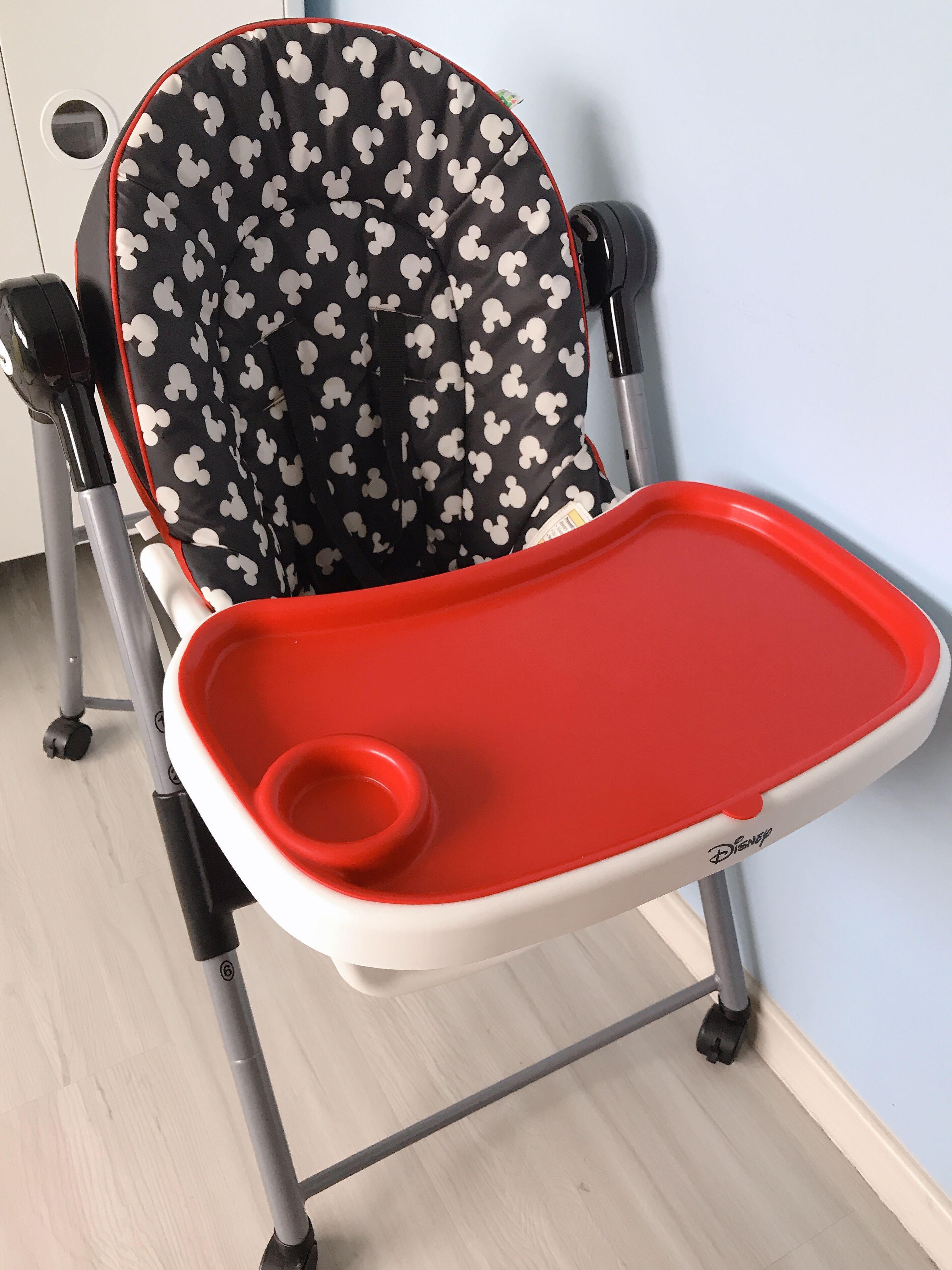 Preloved Disney Adjustable High Chair Mickey Silhouette