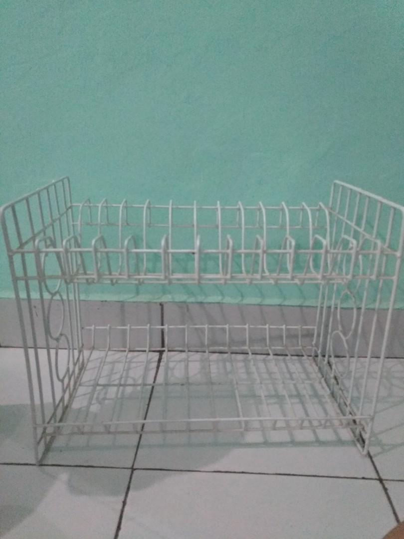 Rak Piring Besi 2 Susun Kitchen Appliances Di Carousell