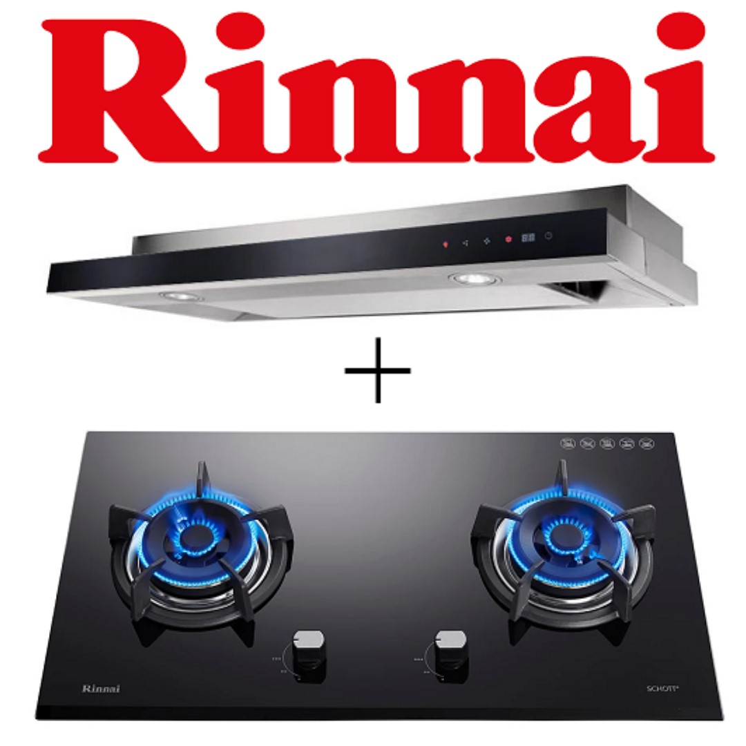 Rinnai RH-S309-GBR-T Slimline Hood With Touch Control + RINNAI RB-72G 2  BURNER HYPER FLAME BUILT-IN GLASS HOB, TV u0026 Home Appliances, Kitchen  Appliances, Cookers on Carousell