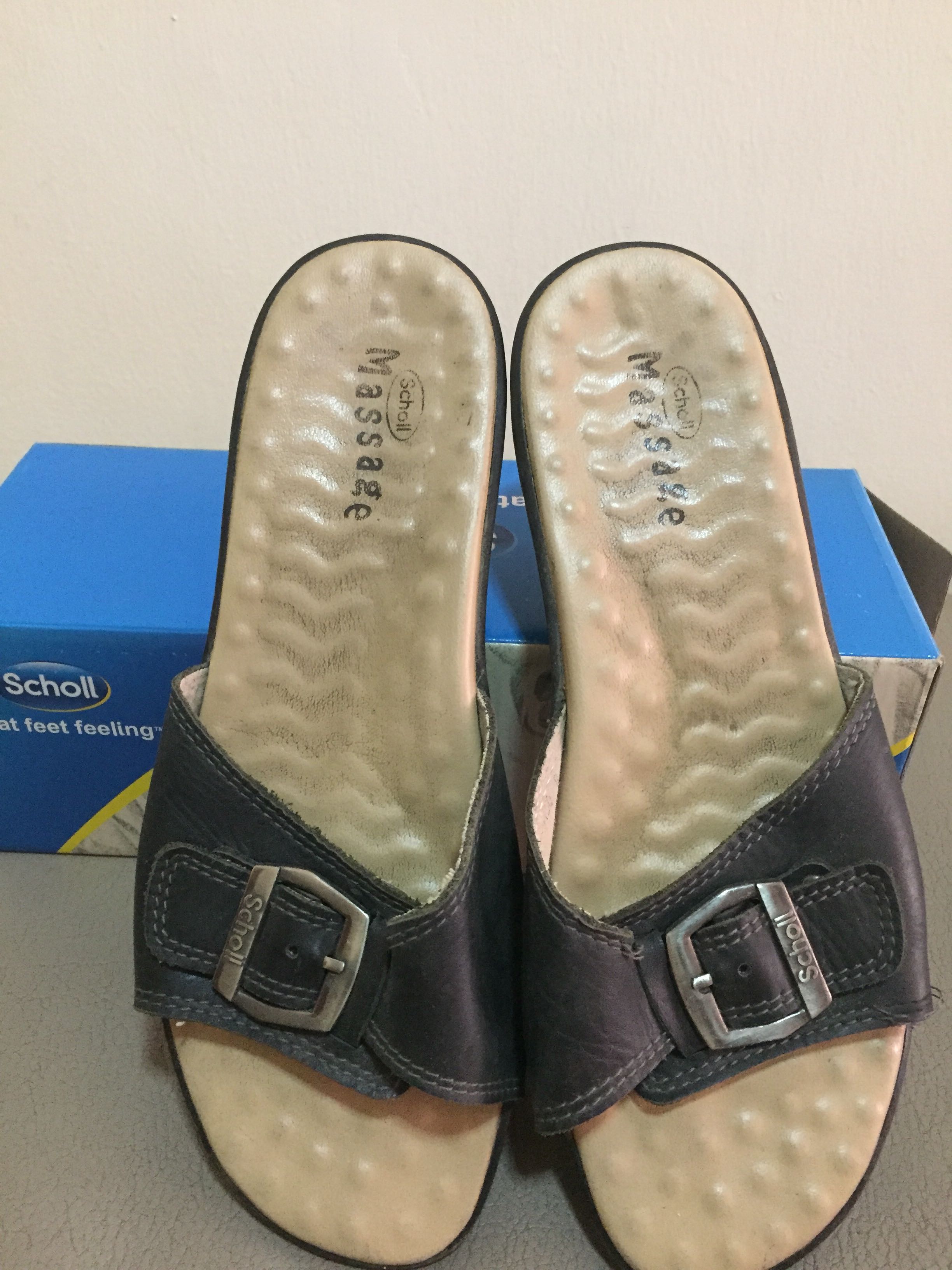scholl massage sandals