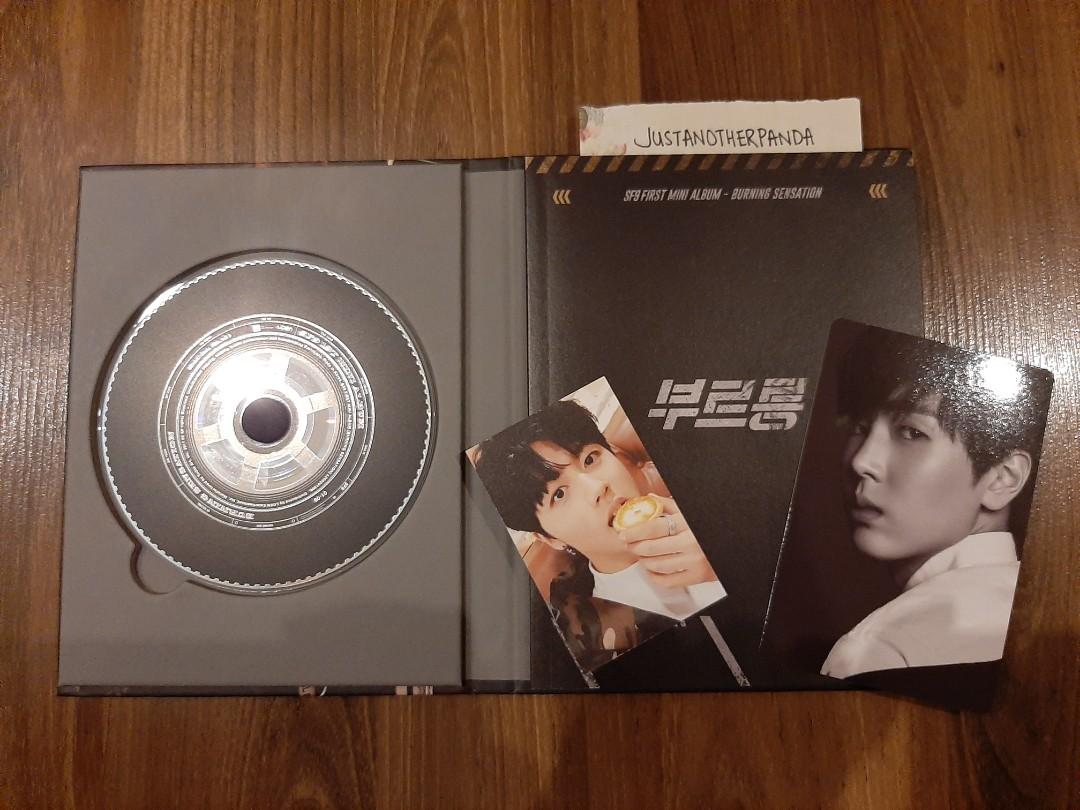 SF9 1st Mini Album Burning Sensation (Category: CDs & DVDs) located in Quezon City. Submitted by justanotherpanda (Listing ID 254822718, Image 2). Description: SF9 1st Mini Album Burning Sensation Inclusive of everything seen in the picture and other freebies No Poster DM for more inquiries.