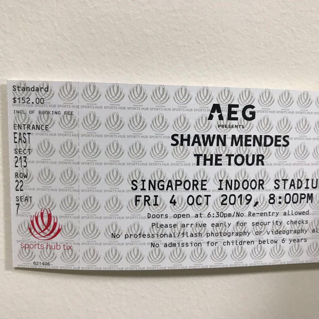 shawn mendes concert ticket cat 3, Tickets & Vouchers, Event Tickets on