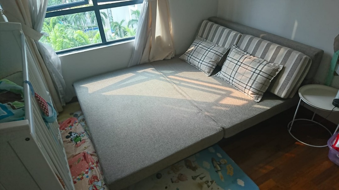 Sofa Bed Sleeps 2, Furniture & Home Living, Furniture, Sofas on Carousell