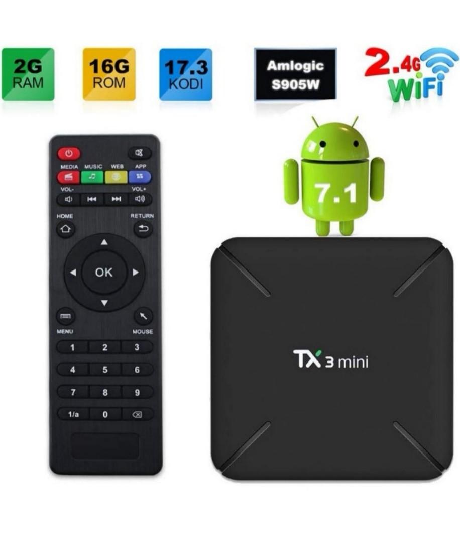 TANIX TX3 MINI Android 7.1 KODI 17.3 Amlogic S905W 4K TV Box 2GB/16GB WIFI  LAN 