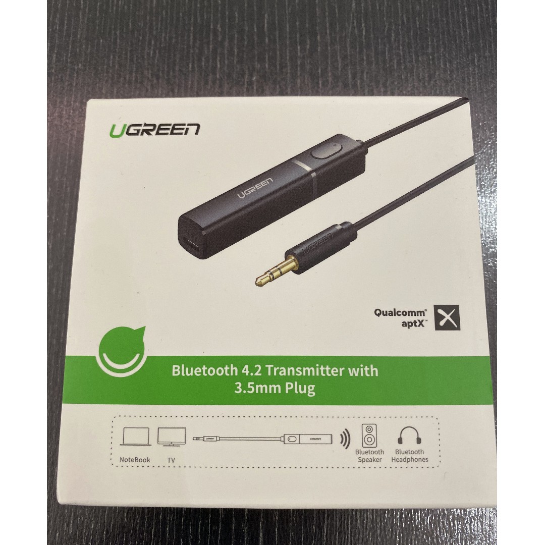 UGreen Bluetooth 4.2 Transmitter with 3.5mm For TV Audio Portable Audio Accessories on Carousell