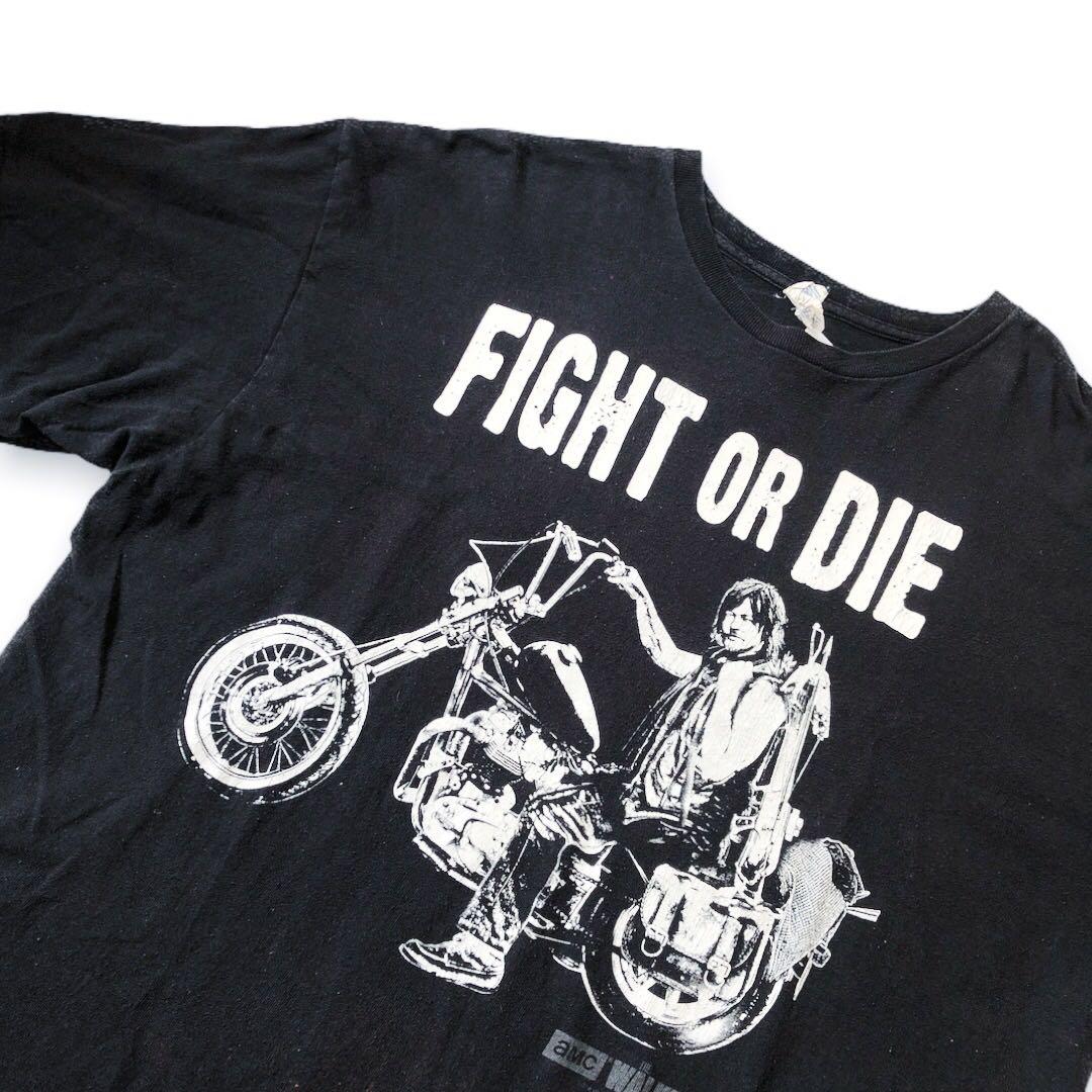 Vintage Fight Or Die The Walking Dead Tee 11 11 Flash Sale