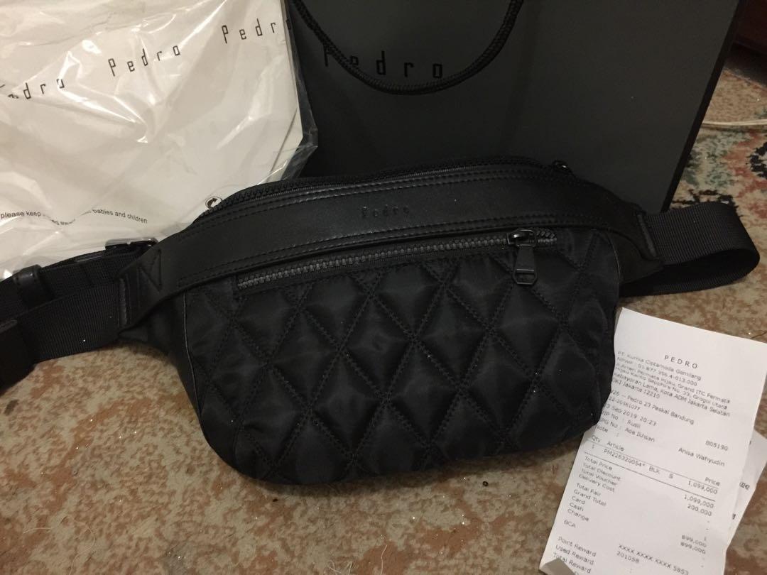 Waistbag pedro original, Fesyen Pria, Tas & Dompet , Tas Selempang di
