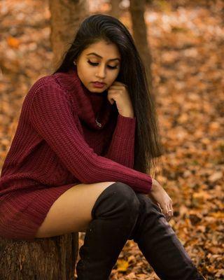 Burgundy sweater dress