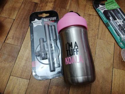 Authentic tommee tippee stainless hot&cold pink tumbler