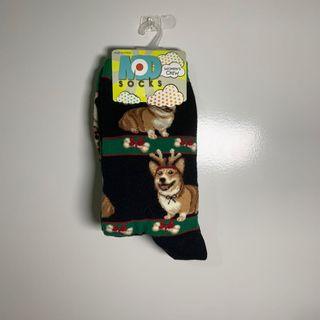 corgi christmas socks