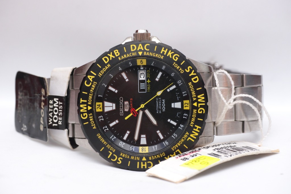 NEW 2013s Seiko 5 Sports GMT 50th Anniversary 1963 - 2013 SRP435K ( with  Special Seiko 5 Sports box), Men's Fashion, Watches & Accessories, Watches  on Carousell