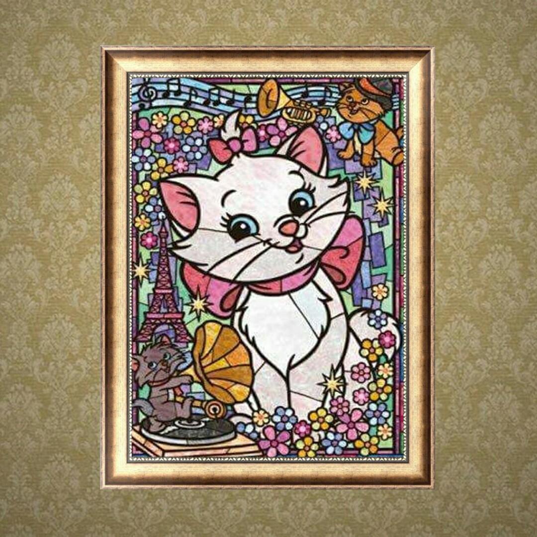 5d Full Drill Diamond Painting Lovely Cat 30x40cm Design Craft