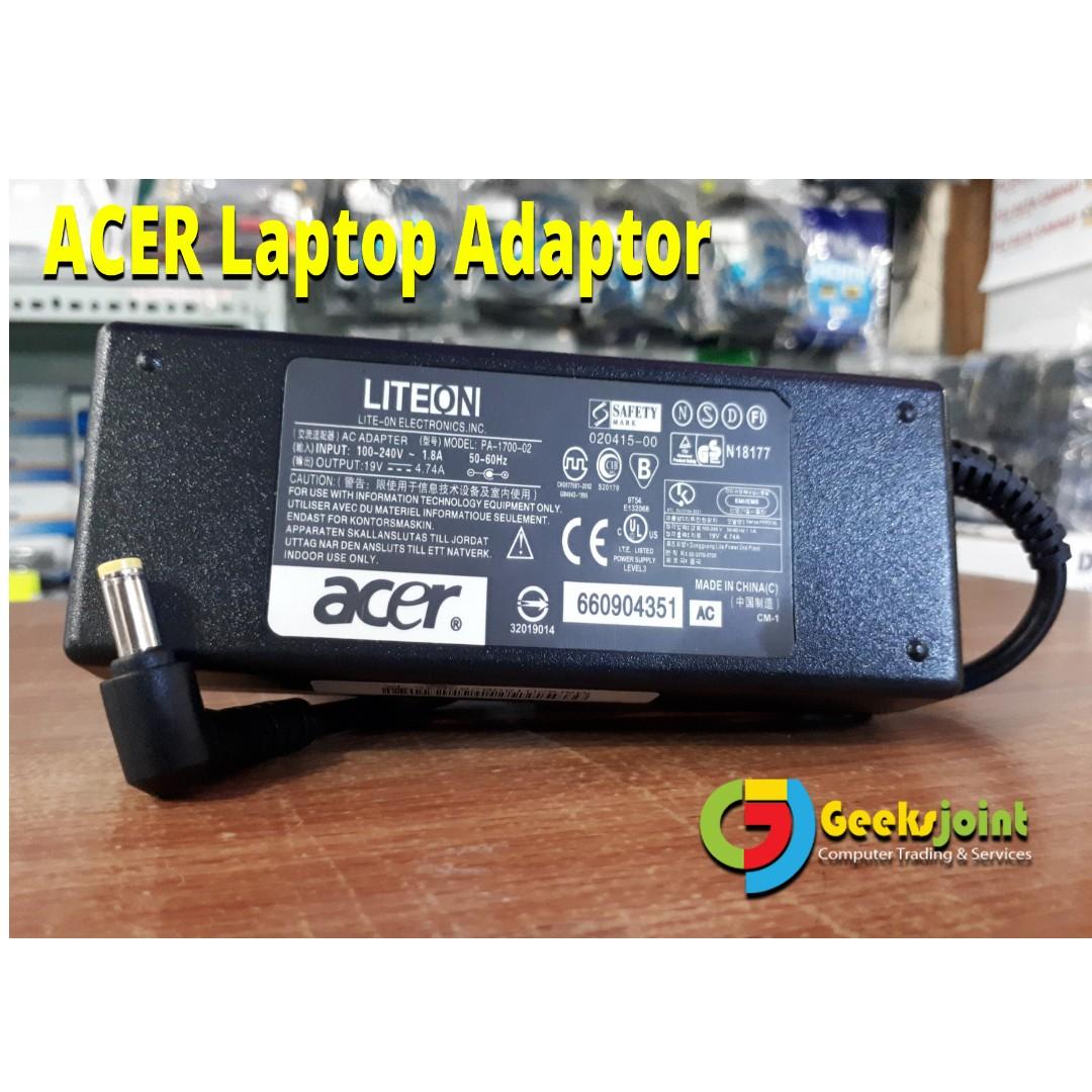 Acer Laptop Charger Adaptor Electronics Computer Parts Accessories On Carousell