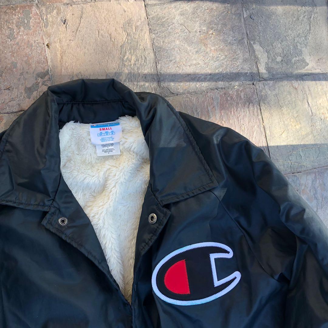 Authentic Champion Sherpa Lined Coach Jacket
