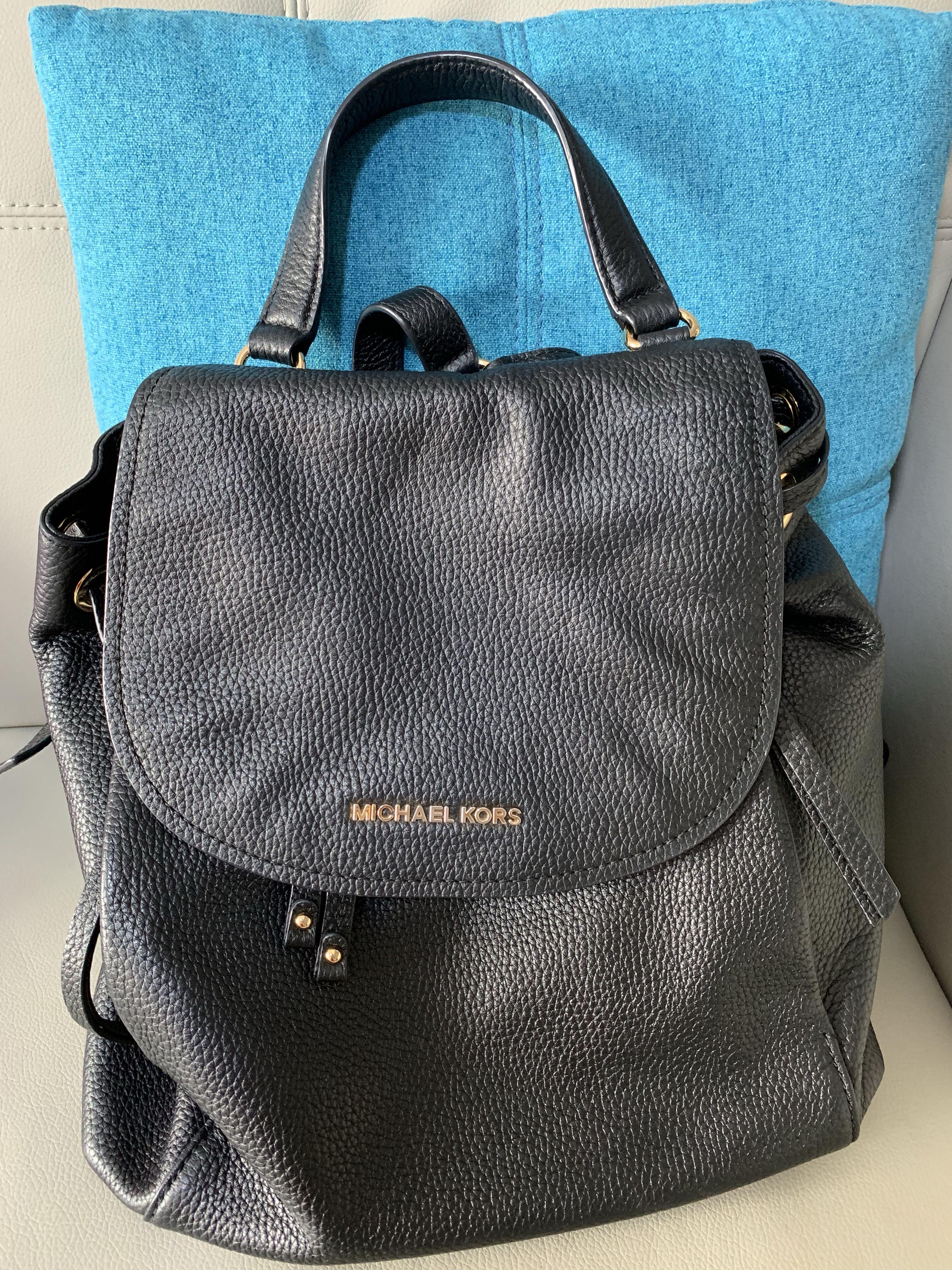 navy blue michael kors backpack