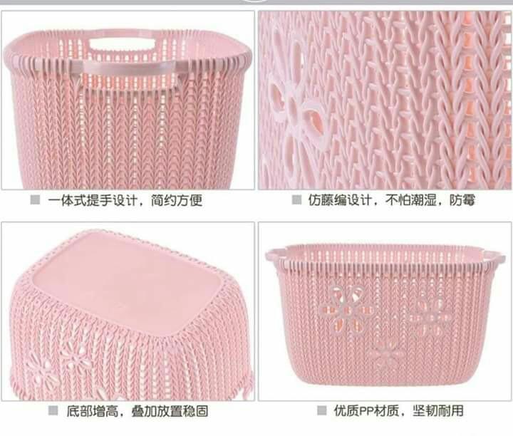 Basket (Category: Laundry Baskets) located in Quezon City. Submitted by rigelsfashiononline (Listing ID 254955372, Image 3). Description: Php 200 WICKER BASKET SIZE：27.5 CM X 12.5 CM X 17 CM AVAILABLE COLOR:GREEN,PINK,BLUE,GRAY&WHITE.