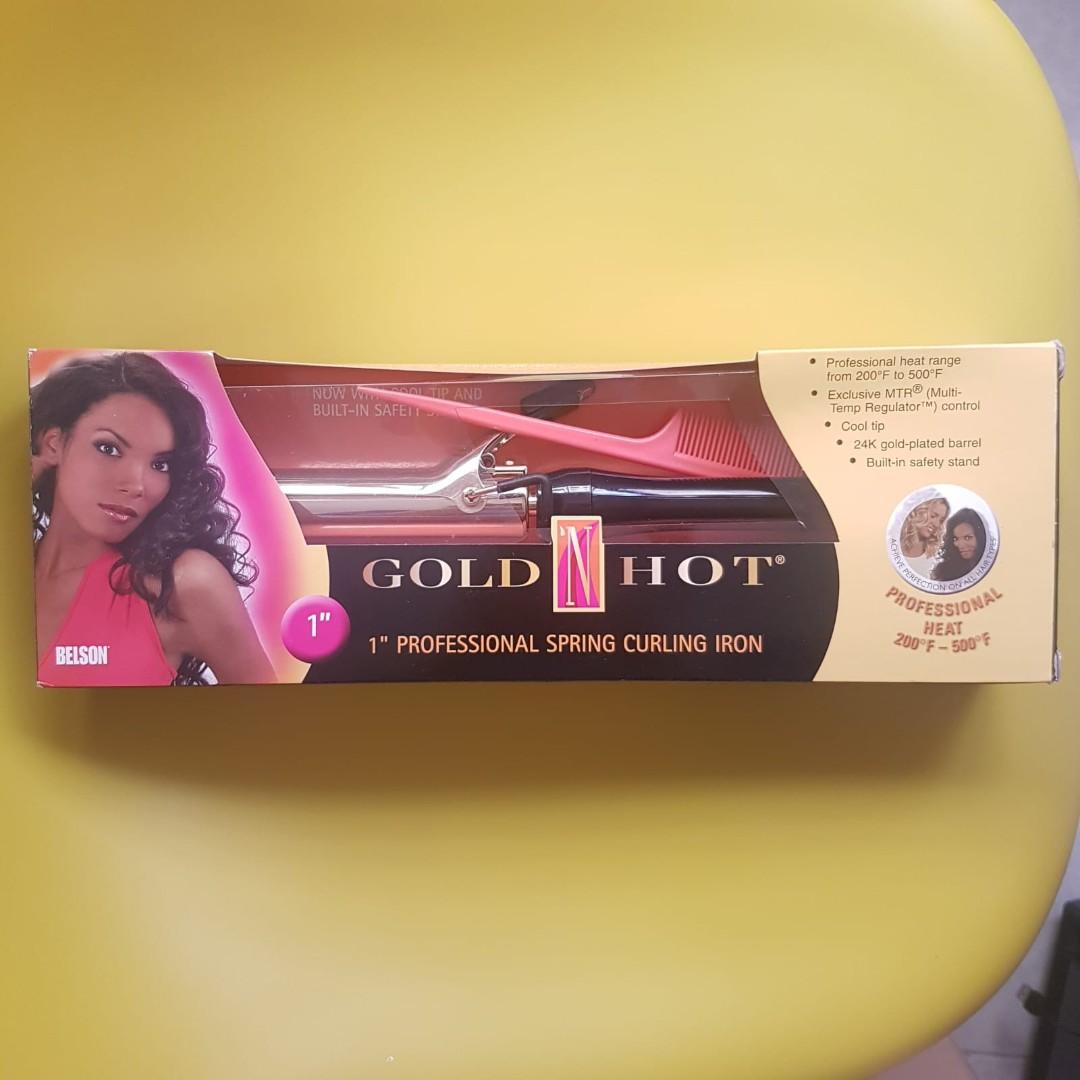 Belson gold n hot curling iron clearance