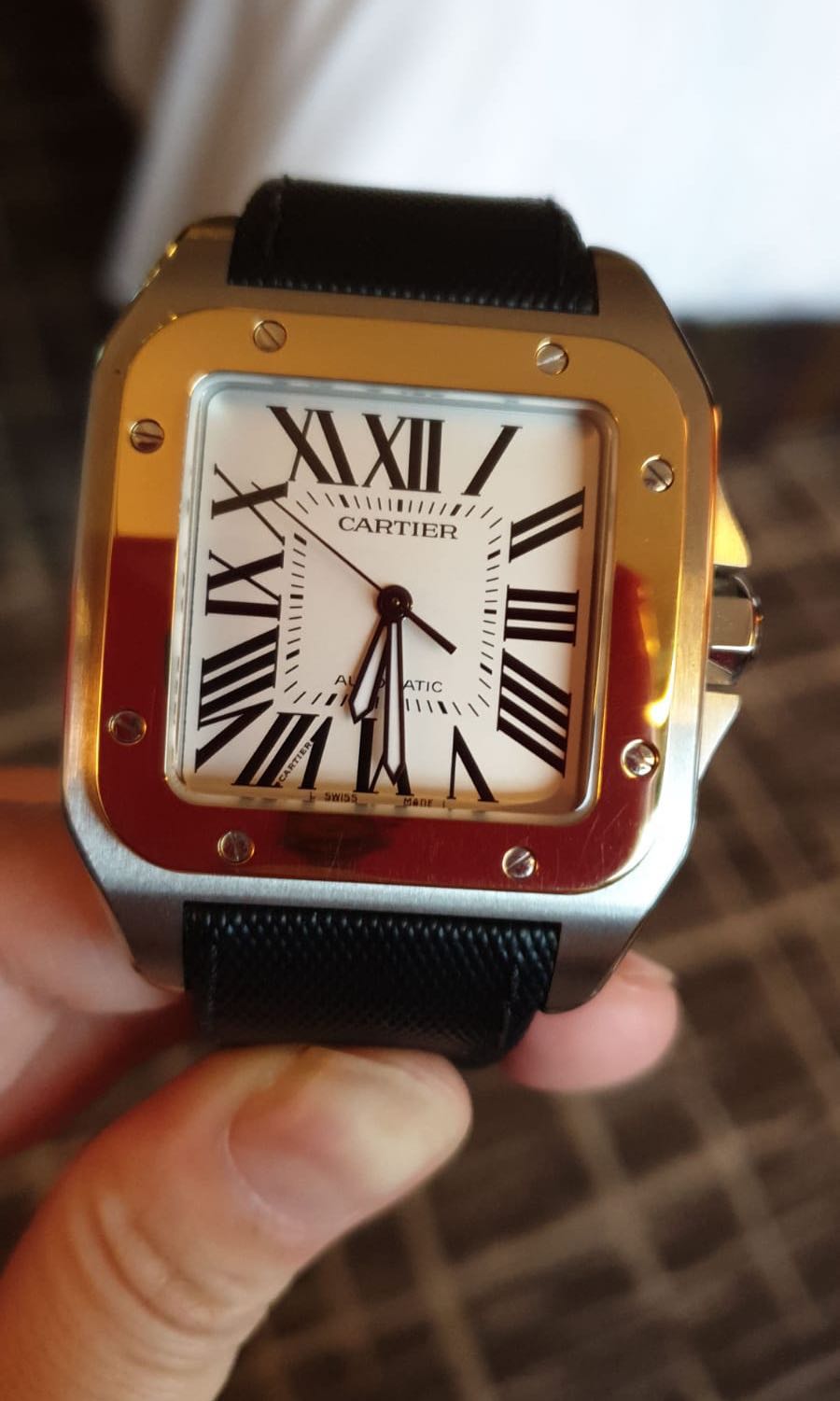 Cartier santos hotsell 100xl