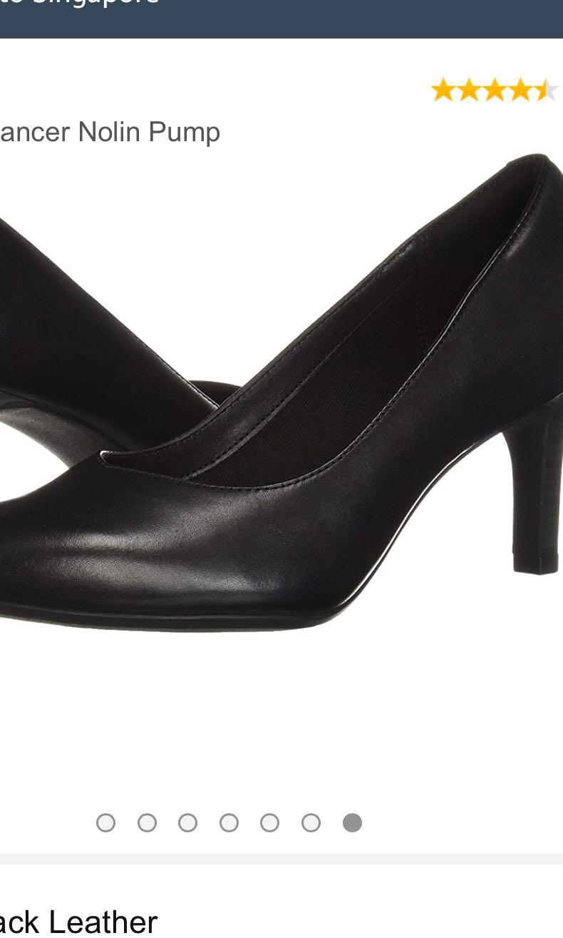 Clark s black pump heels Dancer Nolin pumps