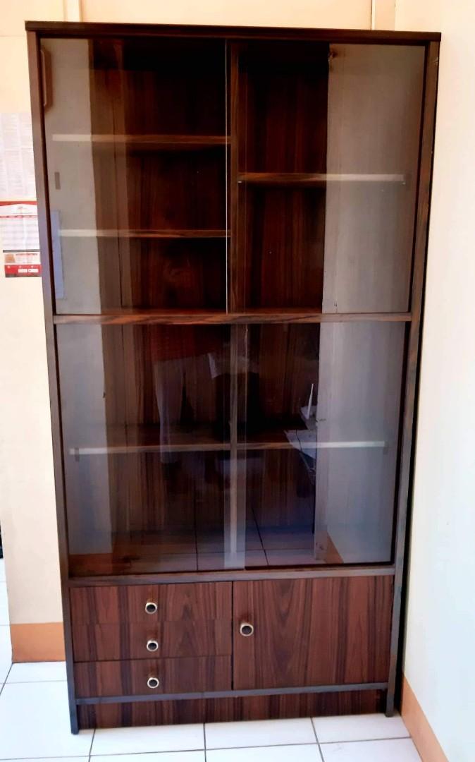 Display Cabinet With Sliding Glass Door On Carousell