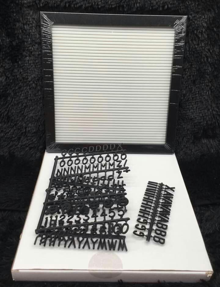 DIY frame small (Category: Frames & Pictures) located in Quezon City. Submitted by rigelsfashiononline (Listing ID 254988396, Image 2). Description: DIY frame meesage frame letters and numbers included Php 450.