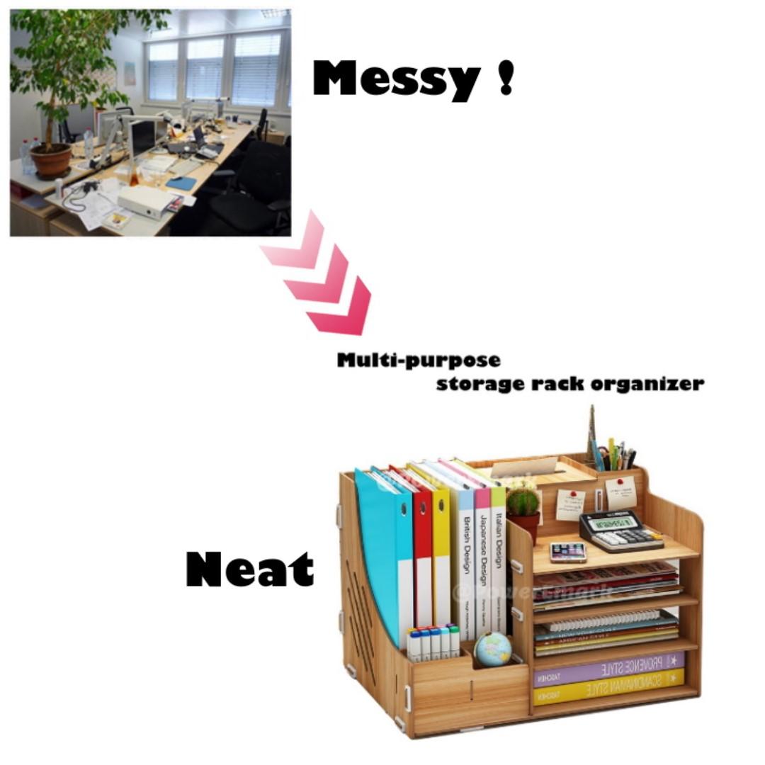 Diy Multi Purpose Storage Rack Organiser Books Stationery