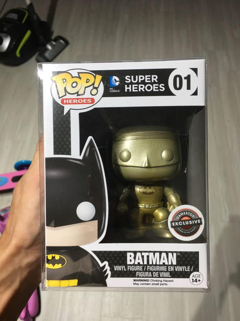 Funko Pop: Gold Batman (GameStop Exclusive), Hobbies & Toys, Toys & Games  on Carousell