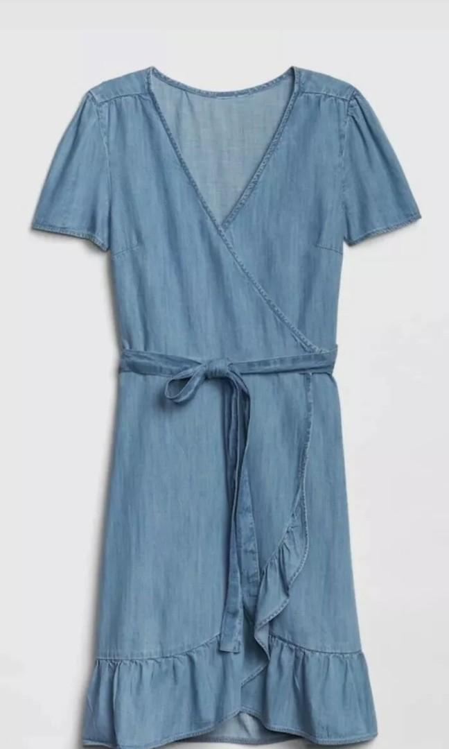 v neck ruffle denim dress Plus Size Summer V-Neck Hem for Women so you can enjoy BOSS Long Sleeve Denim Color:Off-white NPU-Lean-202401