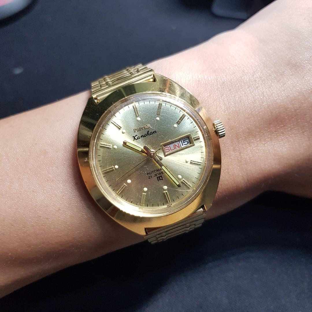 Hmt Kanchan Automatic Gold Plate Men S Fashion Watches On Carousell Hmt mechanical watches avl in variaous designs. hmt kanchan automatic gold plate men s