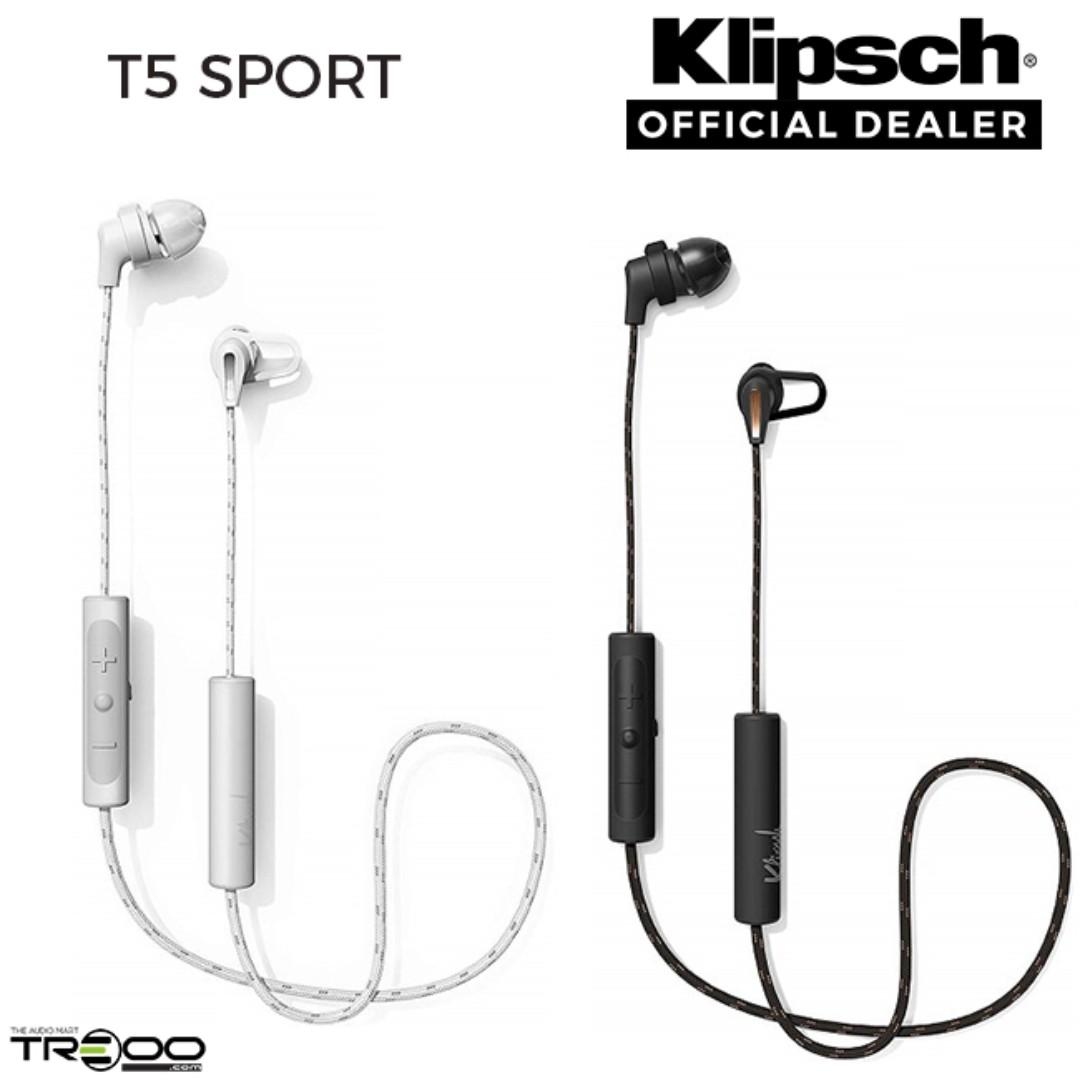 Klipsch T5 SPORT Wireless Bluetooth In Ear Earphone with Microphone Audio Earphones on Carousell