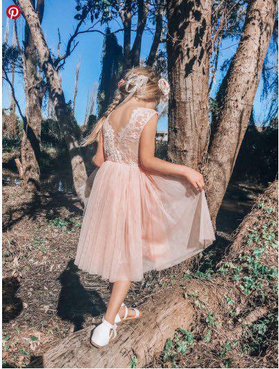Get Wallpaper Light Peach Chloe Sleeveless Dress Arabella Rose Flower Girl Free