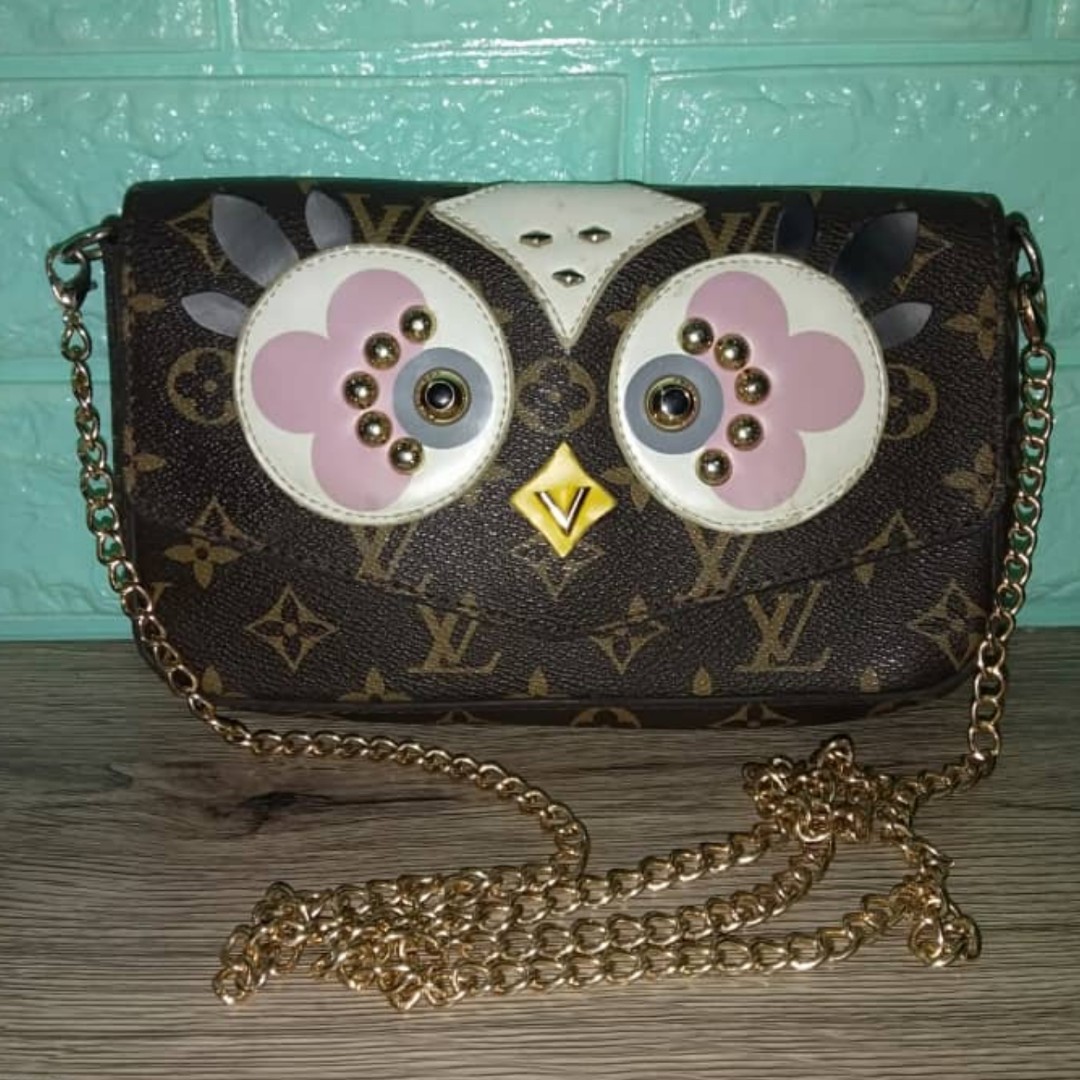 LV Felicie Owl Sling Wallet 3 in 1
