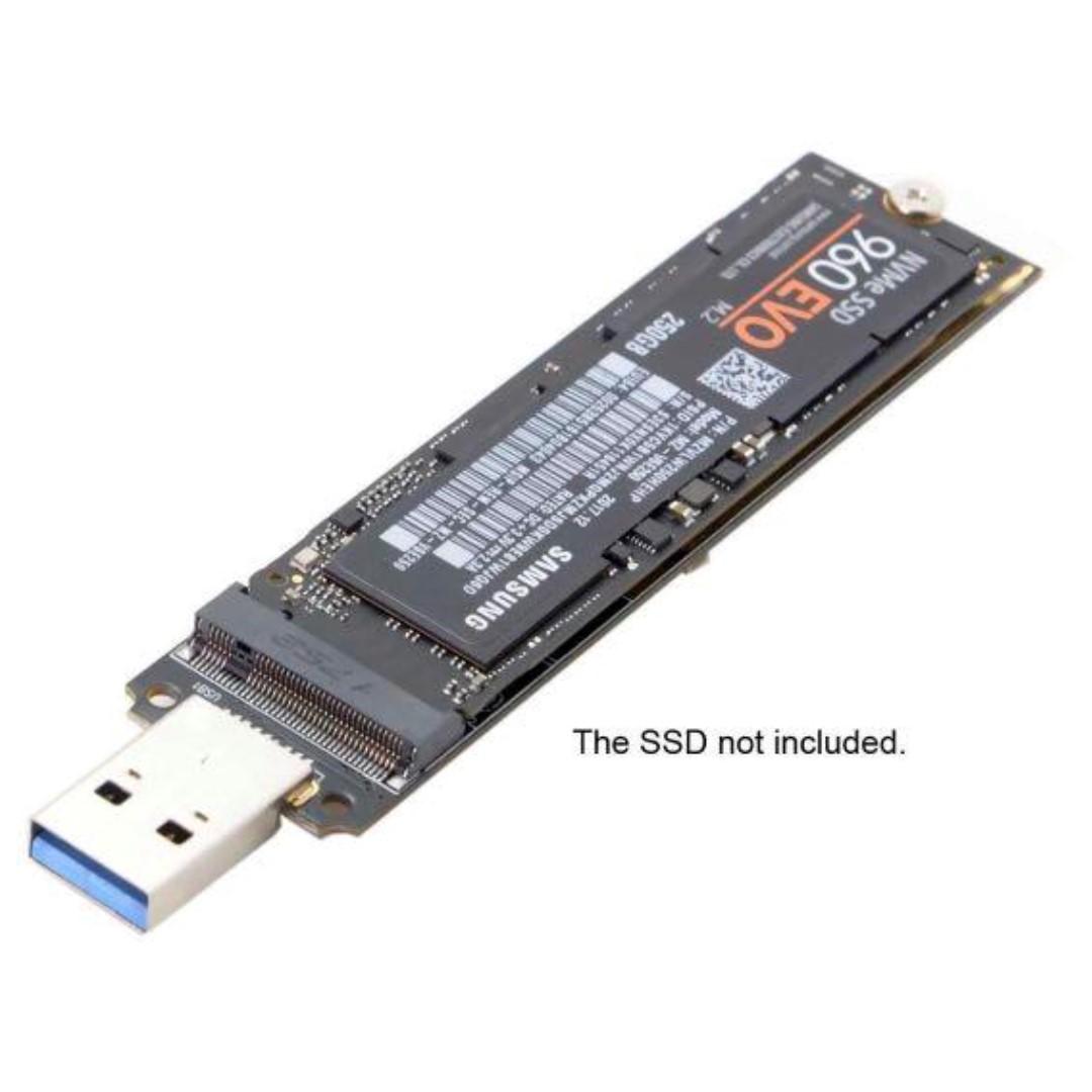 (M364) Nvme To Usb Adapter, 10 Gbps Usb3.1 Gen 2 M.2 Pcie Ssd To TypeA