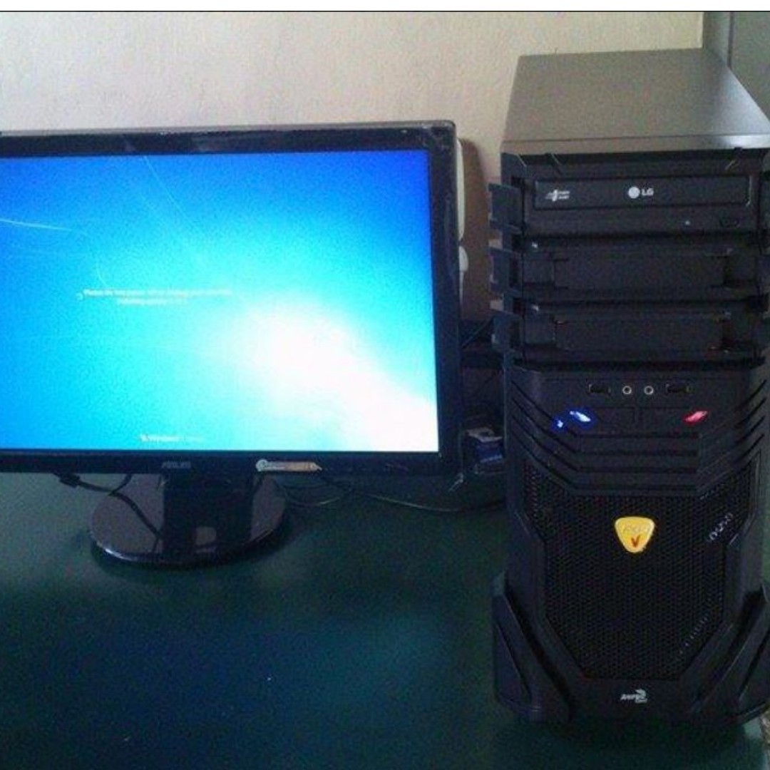 Rush 2 Pcs Avail Mid Gaming Computer Set Electronics Computers Desktops On Carousell