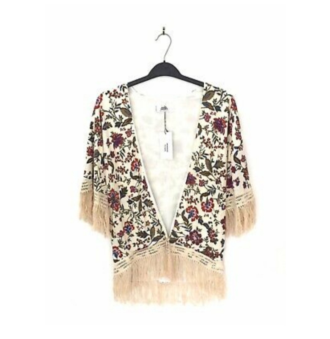 mango floral cardigan