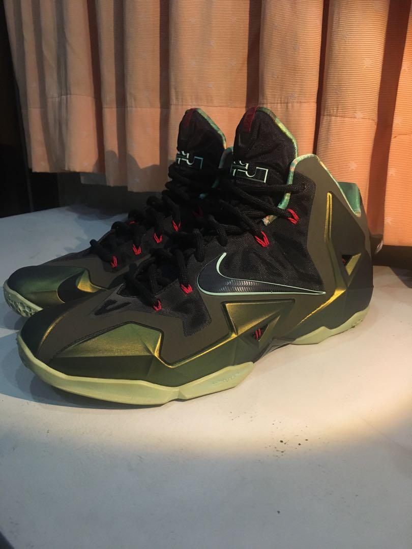 lebron 11 parachute gold