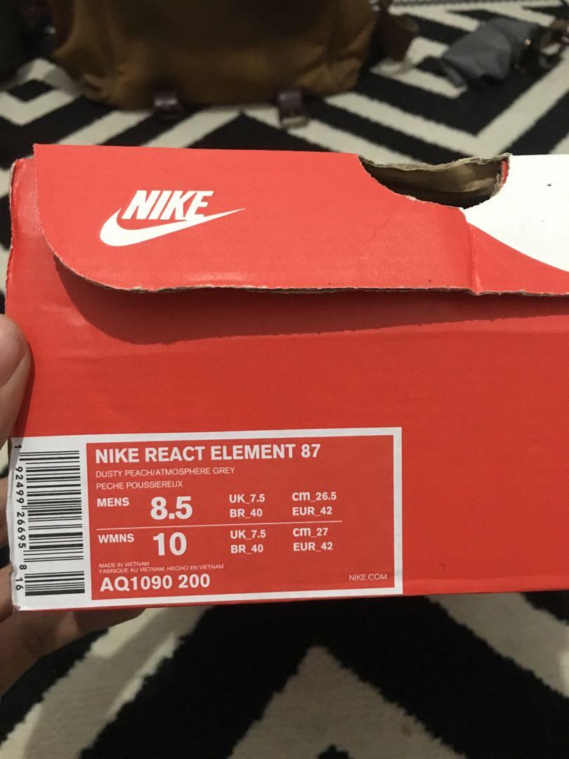 react element 87 dusty peach/atmosphere grey