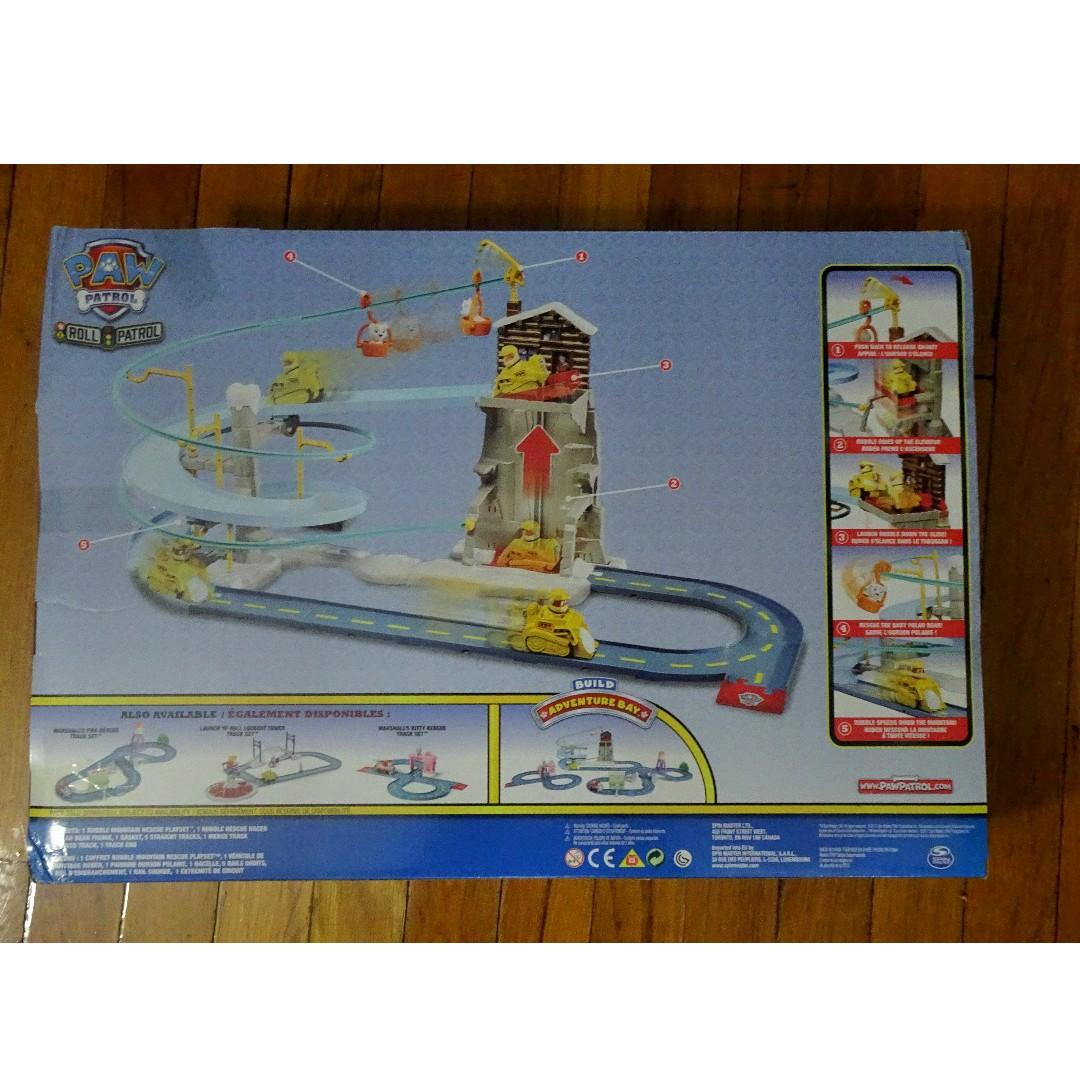 Paw patrol roll patrol rubble's mountain rescue track set discount