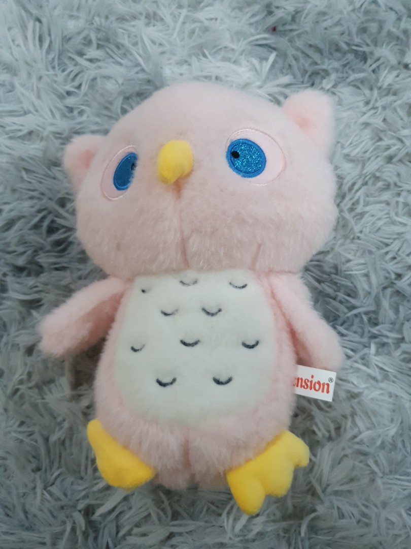 Pink Owl Plush Toys Games Stuffed Toys On Carousell