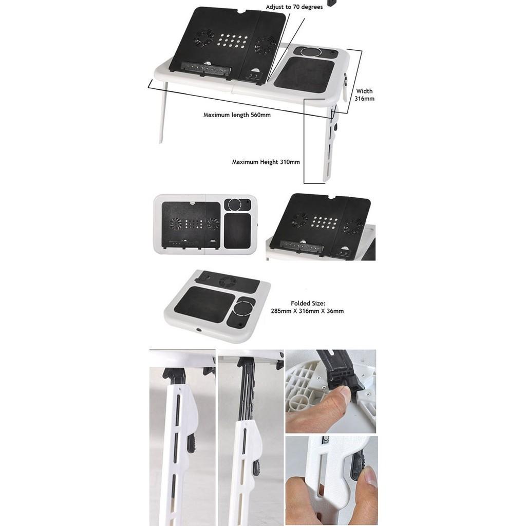 Portable Foldable Laptop Table with Cooling System, Computers & Tech