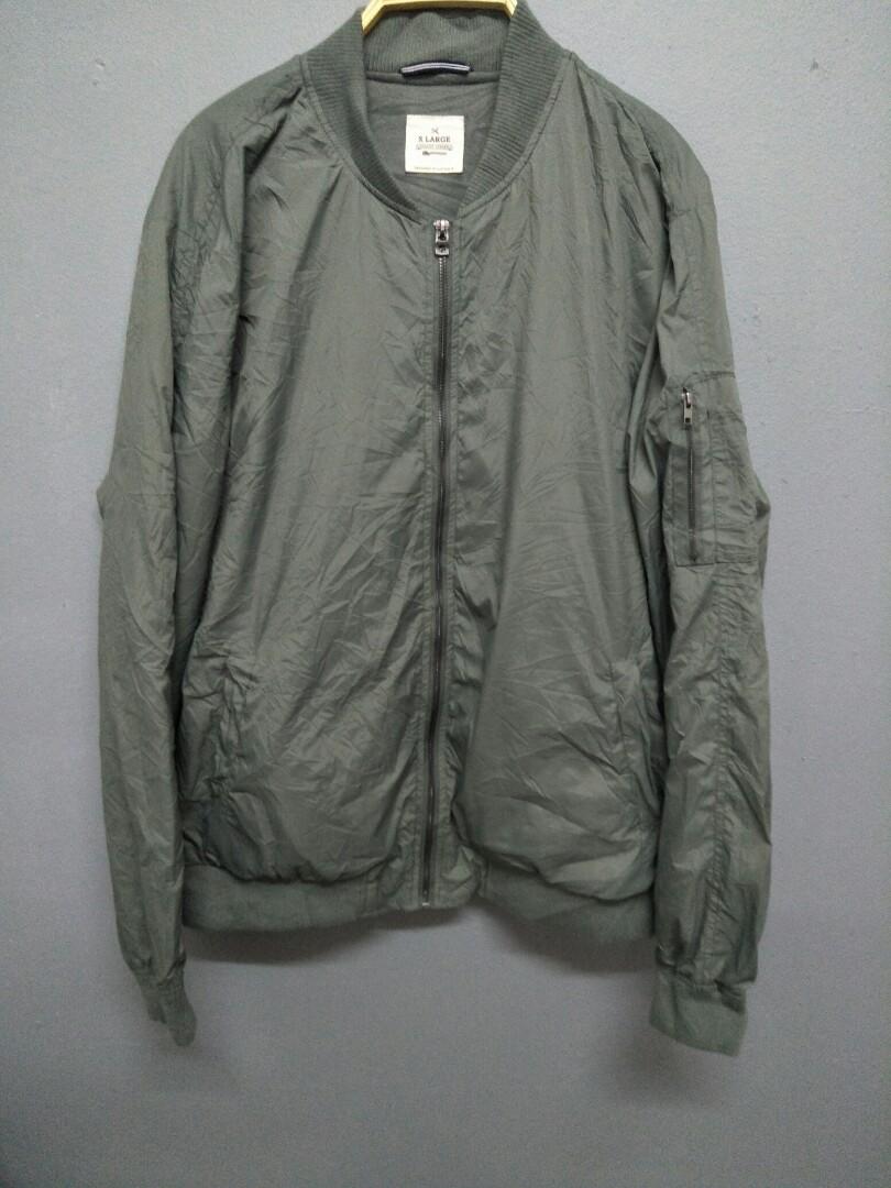 Giacca Militare Francese F2 Bomber Olive Cotton - Vintage Unisex Usata Grado 1