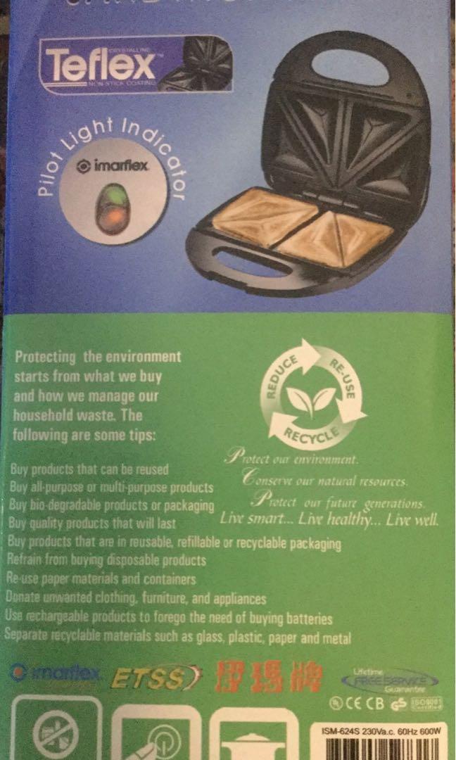 Sandwich maker (Category: Breadmakers) located in Manila. Submitted by malou.20 (Listing ID 254904948, Image 2). Description: .