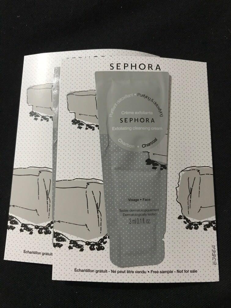 sephora exfoliating cleansing cream charcoal