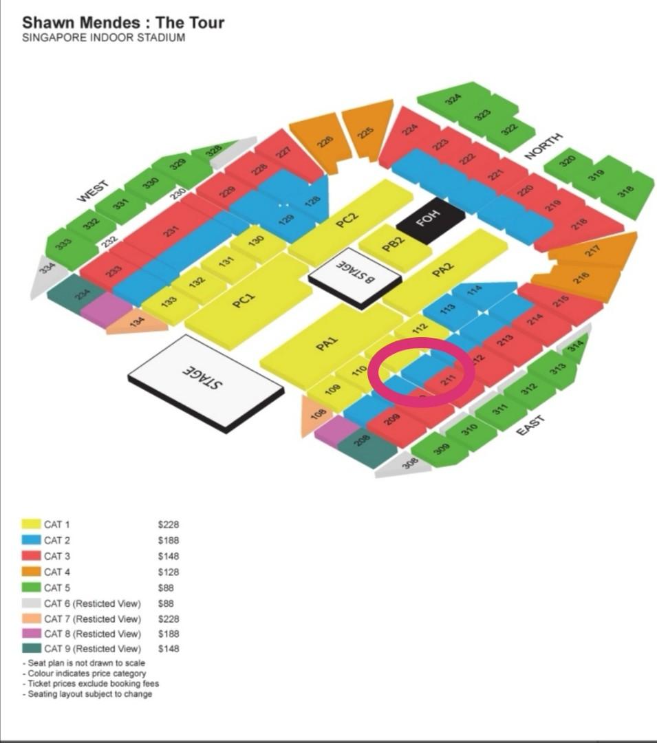 Shawn Mendes Concert Tickets x 2, Tickets & Vouchers, Event Tickets on
