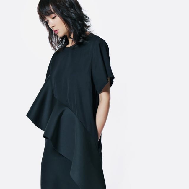 Soeurs mixed material dress in sand, Women's Fashion, Tops, Sleeveless