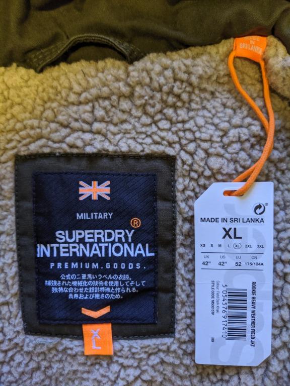 Superdry mens rookie heavy weather field jacket deals